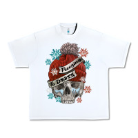 White freezing to death skull Urban Heavy Tee - FaDigitalArtStudio
