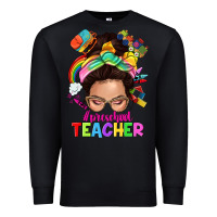 Black preschool teacher Premium Sweatshirt - NancyCooperArtShop