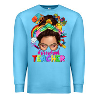 Ocean Blue preschool teacher Premium Sweatshirt - NancyCooperArtShop