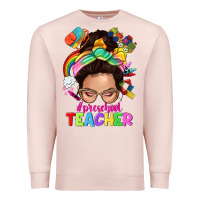 Pale Pink preschool teacher Premium Sweatshirt - NancyCooperArtShop