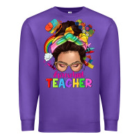 Purple preschool teacher Premium Sweatshirt - NancyCooperArtShop