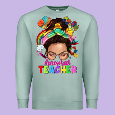 Preschool Teacher Premium Sweatshirt Designed By Nancycooperartshop