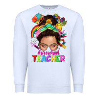 White preschool teacher Premium Sweatshirt - NancyCooperArtShop