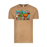 Vintage Camel Tis The Season Christmas With Basketball And Candy Cane Vintage Tee - FaDigitalArtStudio