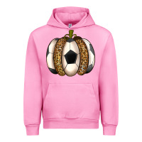 Fuchsia Pink Soccer Pumpkin Urban Hoodie - texasbilliewilder