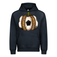 Navy Soccer Pumpkin Urban Hoodie - texasbilliewilder