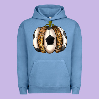 Soccer Pumpkin Urban Hoodie Designed By Texasbilliewilder