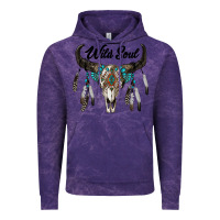 Cloud Purple wild soul boho skull Vintage Hoodie - RanaPortraitStore