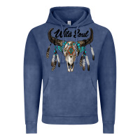 Vintage Denim wild soul boho skull Vintage Hoodie - RanaPortraitStore