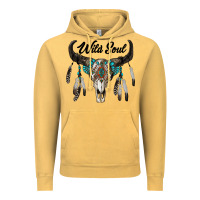 Vintage Mustard wild soul boho skull Vintage Hoodie - RanaPortraitStore