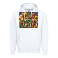 White western cactus sunflower highlands cow Zipper Hoodie - BarkalooDesign