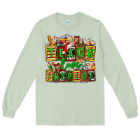 Matcha teach love inspire with Christmas and teacher elements Long Sleeve Tee - AdoDesignShop