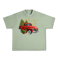 Oil Green christmas truck Urban Heavy Tee - FaDigitalArtStudio