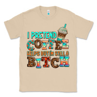 Mushroom ı pretend coffee helps but ı am still a bitch Classic Tee - AdoDesignShop