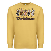 Antique Gold howdy christmas Premium Sweatshirt - MaliasSmallBusiness