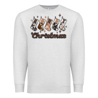 Oatmeal Heather howdy christmas Premium Sweatshirt - MaliasSmallBusiness