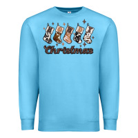 Ocean Blue howdy christmas Premium Sweatshirt - MaliasSmallBusiness