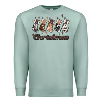 Seafoam howdy christmas Premium Sweatshirt - MaliasSmallBusiness