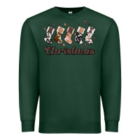 Sports Green howdy christmas Premium Sweatshirt - MaliasSmallBusiness