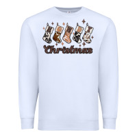 White howdy christmas Premium Sweatshirt - MaliasSmallBusiness