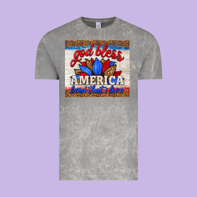 God Bless America Land That I Love Vintage Tee Designed By Hra Design Shop