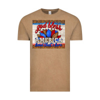 Vintage Coffee god bless america land that i love Vintage Tee - HRA Design Shop
