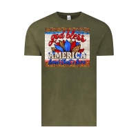 Vintage Olive god bless america land that i love Vintage Tee - HRA Design Shop