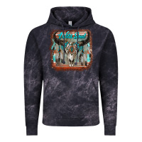 Cloud Black wild soul boho skull with background Vintage Hoodie - RanaPortraitStore