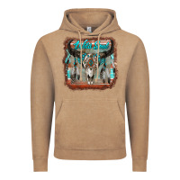 Vintage Coffee wild soul boho skull with background Vintage Hoodie - RanaPortraitStore