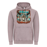 Vintage Zinc wild soul boho skull with background Vintage Hoodie - RanaPortraitStore