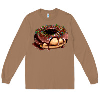 Toasted Coconut chocolate donut with candies Long Sleeve Tee - AdoDesignShop