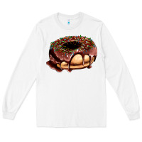 White chocolate donut with candies Long Sleeve Tee - AdoDesignShop