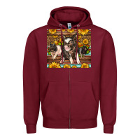 Burgundy Western Cute Hampshire Pigs Zipper Hoodie - LillyAllenDesigns
