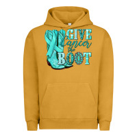 Pigment Peanut Butter Give Cancer the boot Ovarian Cancer teal ribbon Urban Hoodie - NancyCooperArtShop