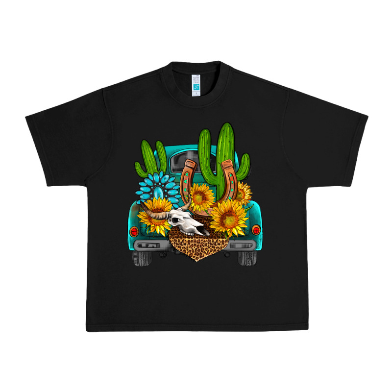 Western Truck Horseshoe Urban Heavy Tee by HRA Design Shop | Teevron