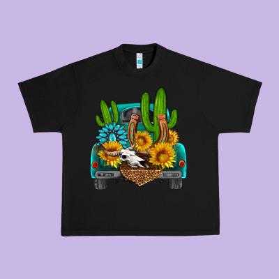 Western Truck Horseshoe Urban Heavy Tee Designed By Hra Design Shop