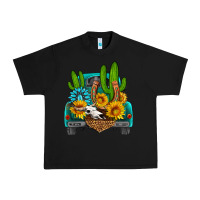 Black western truck Horseshoe Urban Heavy Tee - HRA Design Shop