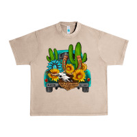 French Oak western truck Horseshoe Urban Heavy Tee - HRA Design Shop