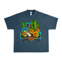 Midnight Navy western truck Horseshoe Urban Heavy Tee - HRA Design Shop
