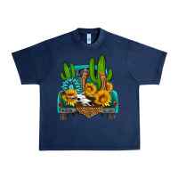 Navy western truck Horseshoe Urban Heavy Tee - HRA Design Shop