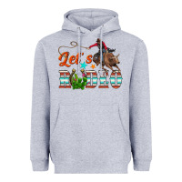 Heather Grey lets rodeo Heavyweight Hoodie - NancyCooperArtShop