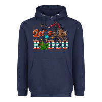Navy lets rodeo Heavyweight Hoodie - NancyCooperArtShop