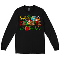 Black santa's favorite teacher Long Sleeve Tee - AdoDesignShop