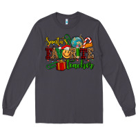 Smoke santa's favorite teacher Long Sleeve Tee - AdoDesignShop