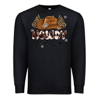 Black howdy christmas Premium Sweatshirt - MaliasSmallBusiness