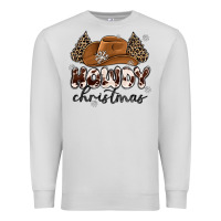 Dove Grey howdy christmas Premium Sweatshirt - MaliasSmallBusiness