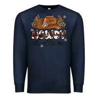 Navy howdy christmas Premium Sweatshirt - MaliasSmallBusiness