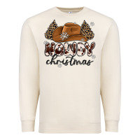 Sandshell howdy christmas Premium Sweatshirt - MaliasSmallBusiness