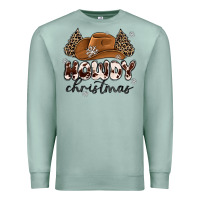 Seafoam howdy christmas Premium Sweatshirt - MaliasSmallBusiness