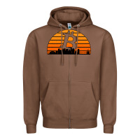 Chestnut bitcoin new orleans retro sunset Zipper Hoodie - Jasminsmagicworld